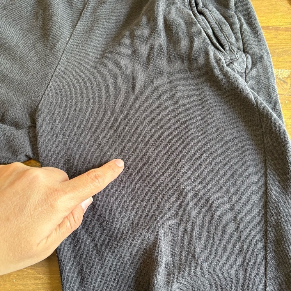 ATM ESSENTIALS French Terry Sweatpants Black Joggers XS Cotton - Picture 7 of 10